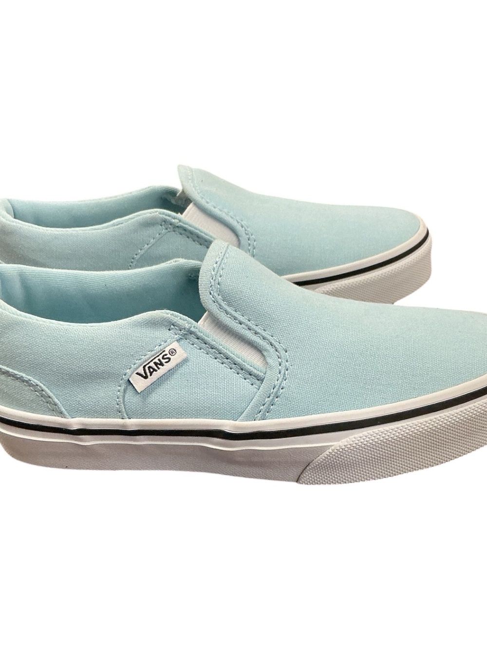 Vans Kids Slip-On Sneakers in Pale Aqua